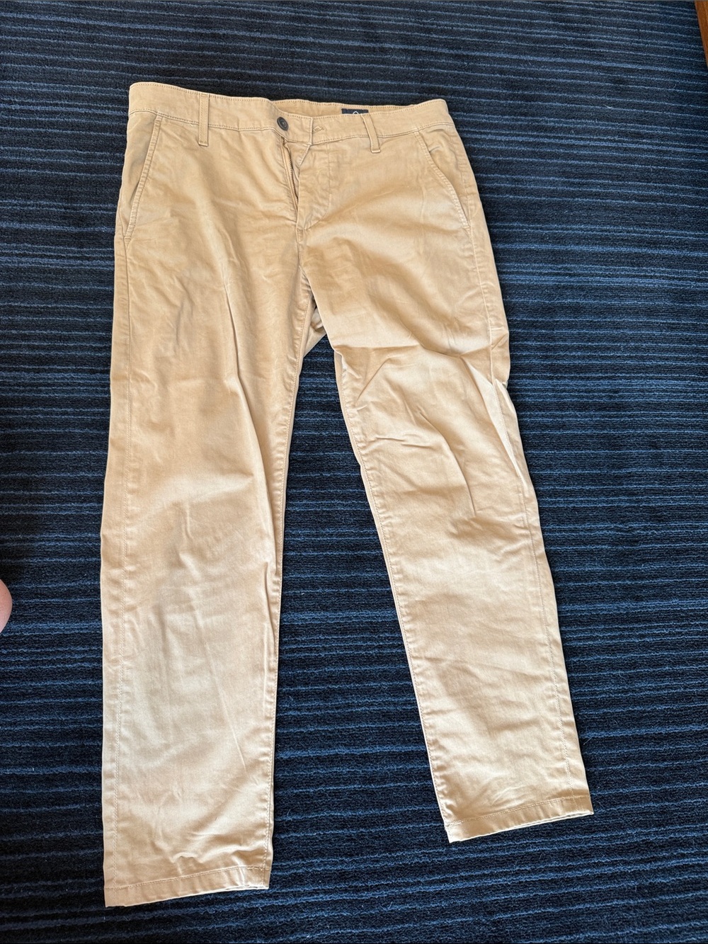 Ag Adriano Goldschmied Beige/Tan Slim Chino Pants